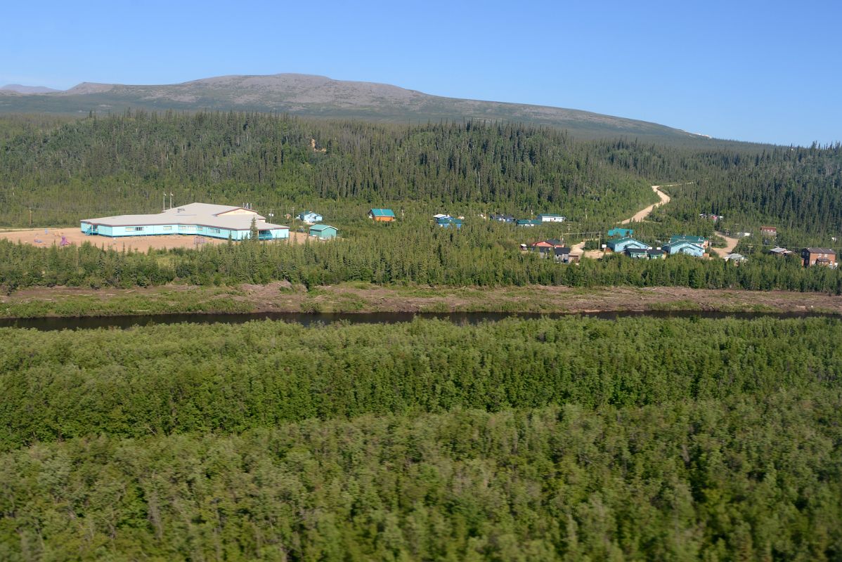 04E Some Of The Buildings Of Old Crow Yukon Just After Taking Off From The Airport